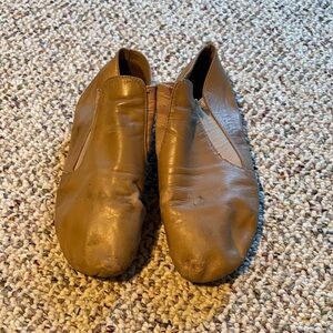 Capezio Tan Jazz Shoes. 9” in Length